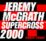 Jeremy McGrath Supercross 2000 (USA) Title Screen